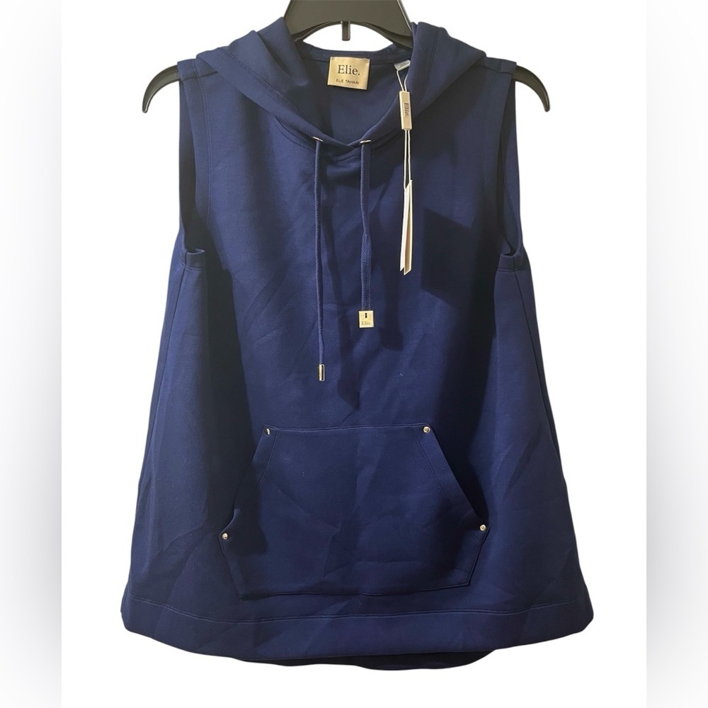 Elie Tahari Sleeveless Hoodie NWT